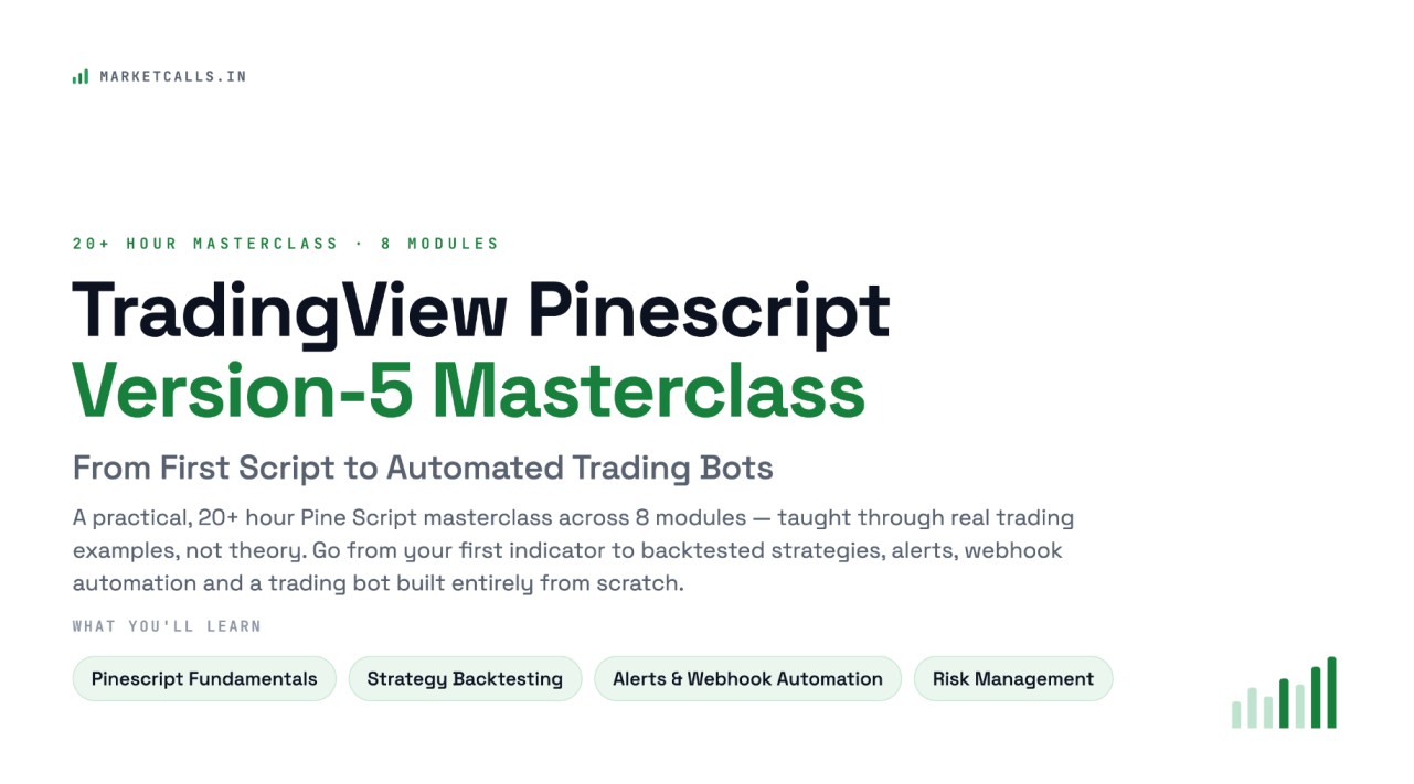 Pinescript Tradingview Pinescript Version-5 - Masterclass